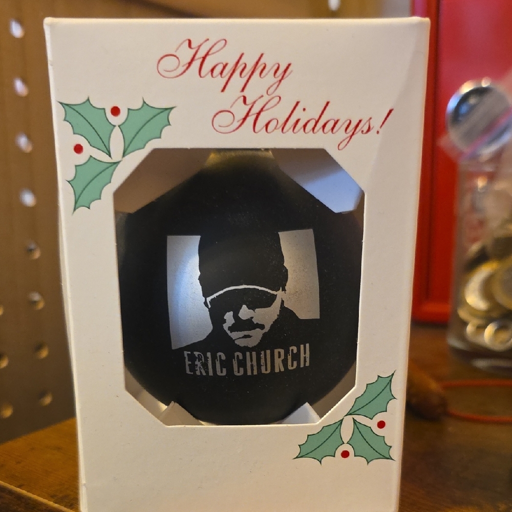 Eric Church Holiday Ornaments ...3 For $75.00 Or $35.00 Each.